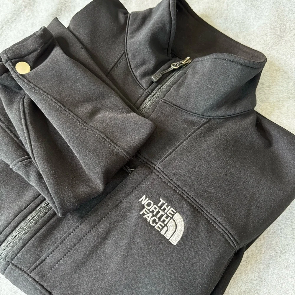 The North Face Men’s Black Full Zip‎ Mock Neck Jacket Fleece Lined Size Small